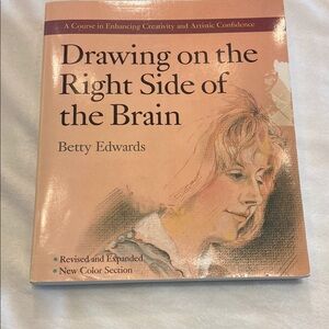 Drawing on the Right Side of the Brain by Betty Edwards - Cream Cover